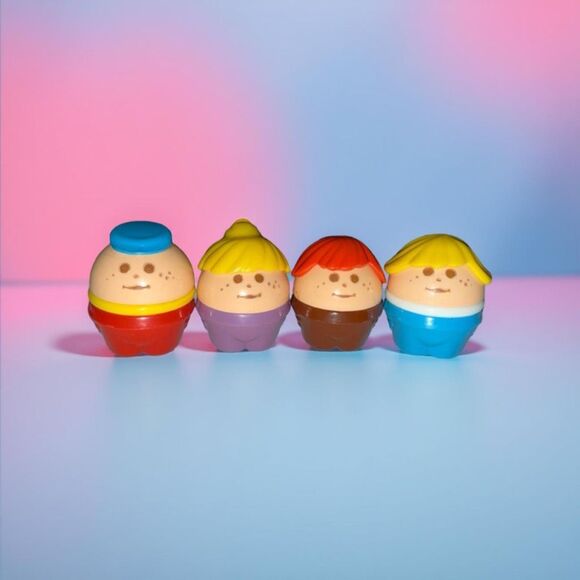 Vintage Little Tikes Toddle Tots Caucasian Family Dad,Mom,Son Daughter Figures - Picture 1 of 6